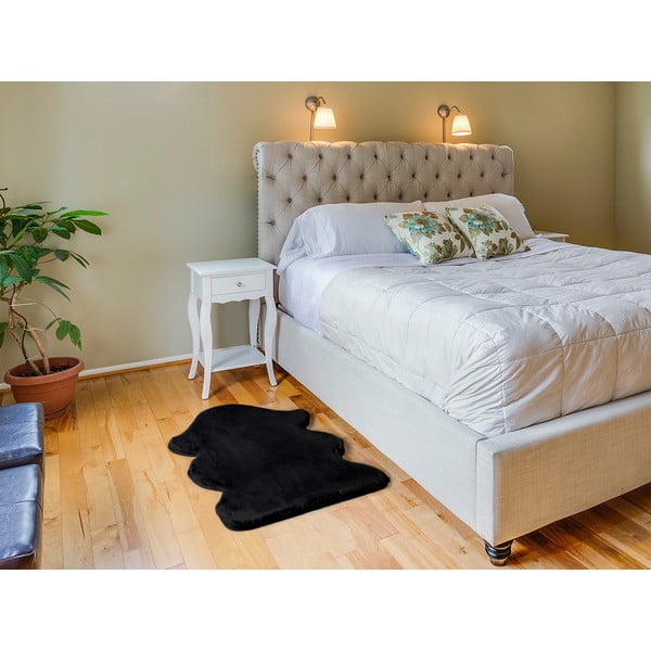 Černý koberec Universal Fox Liso, 60 x 90 cm-image-1