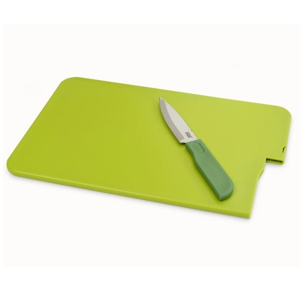 Krájecí prkénko s nožem Slice&Store, zelené