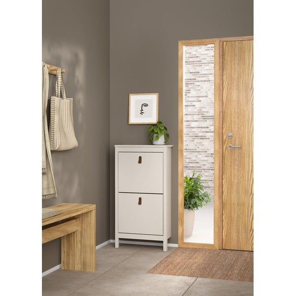 Šedobéžový výklopný botník Madrid – Tvilum-image-1