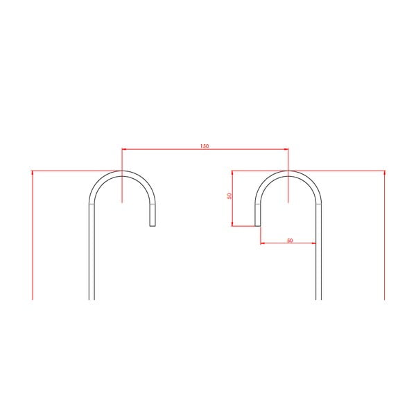 Černá závěsná koupelnová police Metaltex Origin-image-3