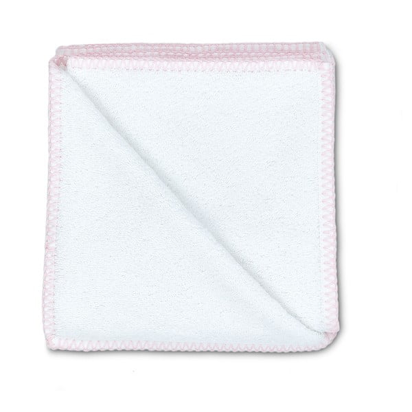 Sada 2 ručníků Whyte 50x90 cm, bílá/růžová-image-1