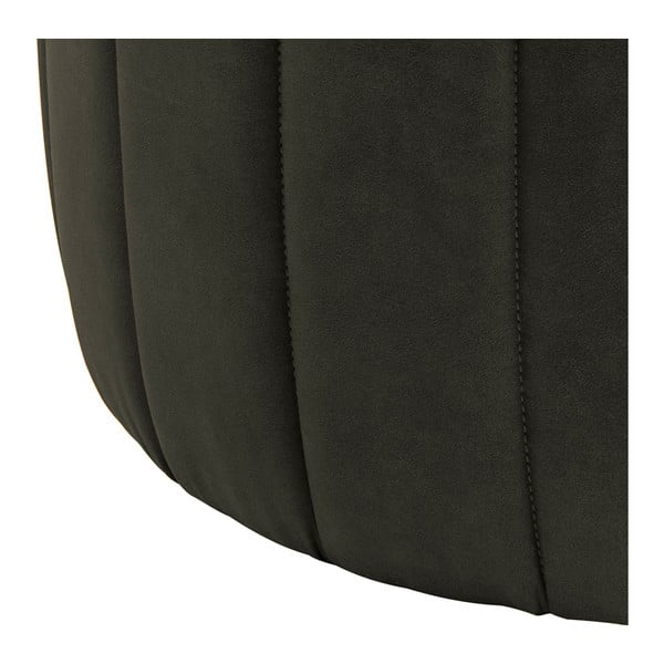 Olivově zelený puf z imitace kůže Actona Doria, ⌀ 60 cm-image-2