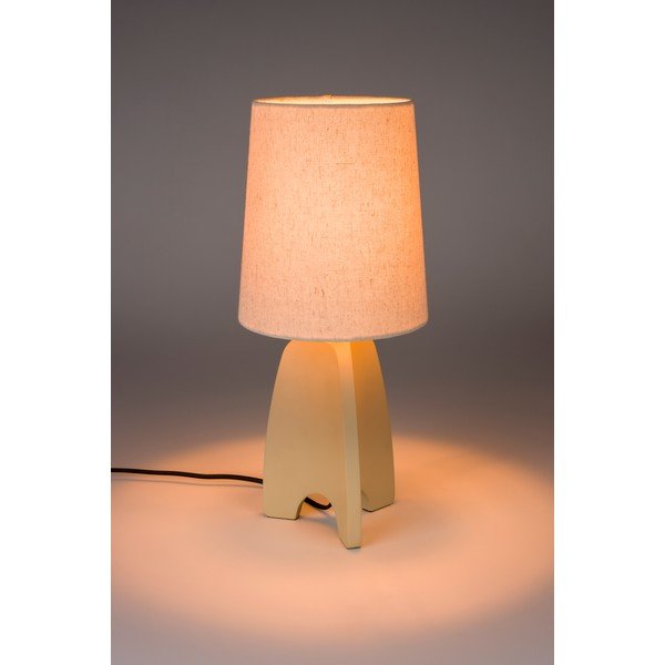 Béžová betonová stolní lampa s textilním stínidlem (výška 45 cm) Saba – Zuiver-image-2