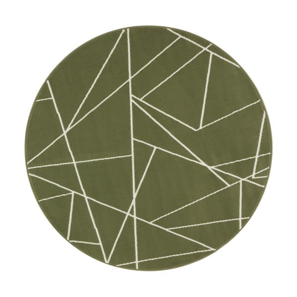 Zelený koberec Ragami Velvet, ø 140 cm