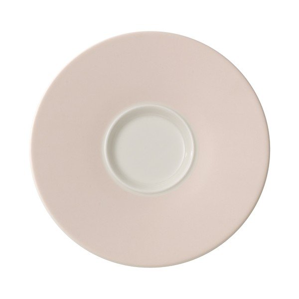 Růžový porcelánový podšálek Villeroy & Boch Caffé Club, 17 cm