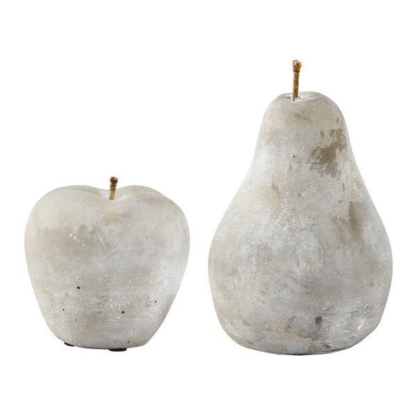 Sada 2 sošek hruška a jablko KJ Collection Applepie, 9 x 17 cm