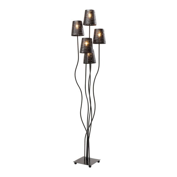 Černá volně stojící lampa Kare Design Flexible
