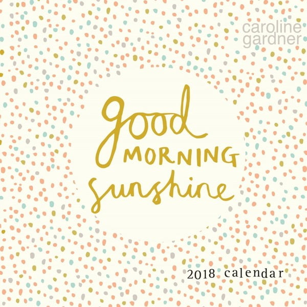 Nástěnný kalendář pro rok 2018 Portico Designs Caroline Gardner Hey You