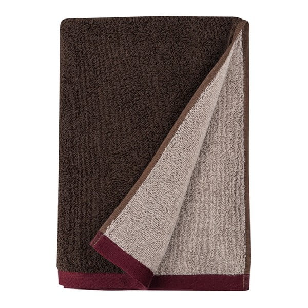 Hnědá froté osuška z Bio bavlny 70x133 cm Soft – Mette Ditmer Denmark