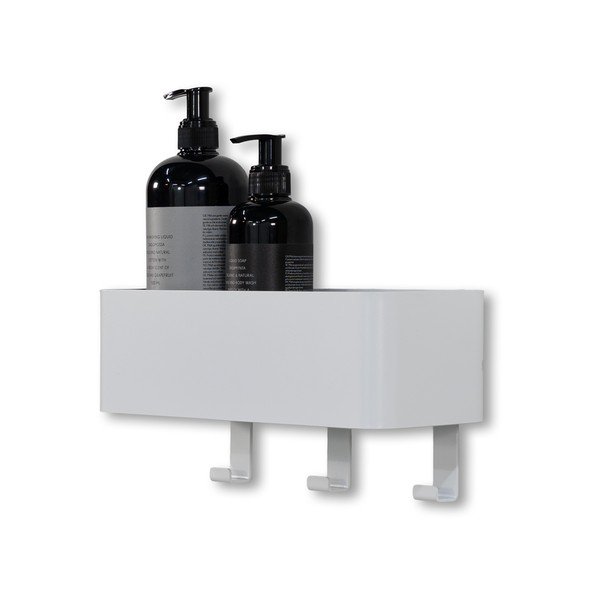 Bílá nástěnná ocelová koupelnová polička Multi – Spinder Design-image-2