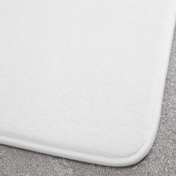 Bílé WC koupelnové předložky z paměťové pěny v sadě 2 ks 50x80 cm Anti-Bacterial – Catherine Lansfield-image-2