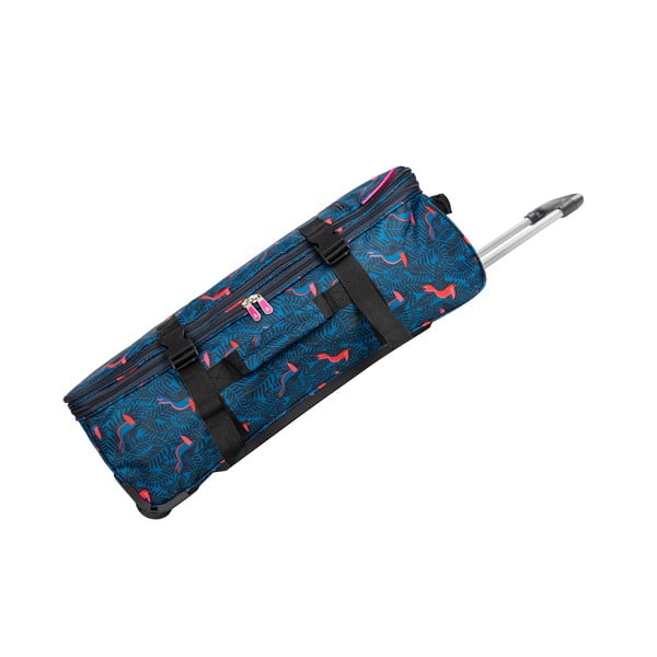 Modrá cestovní taška na kolečkách Lulucastagnette Jungle, 91 l-image-4