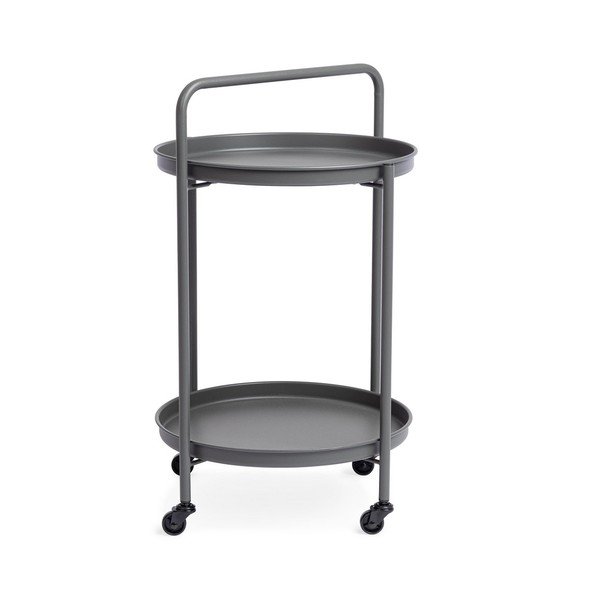 Ocelový servírovací stolek ø 44,5 cm Austin – Bizzotto-image-1