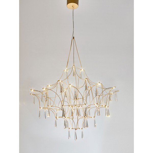 Kovové LED závěsné svítidlo ve zlaté barvě ø 80 cm Goro – Nova Luce-image-3