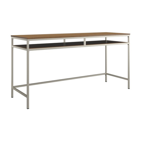 Pracovní stůl s deskou v dekoru ořechového dřeva 51x153 cm Bradford – Støraa-image-1