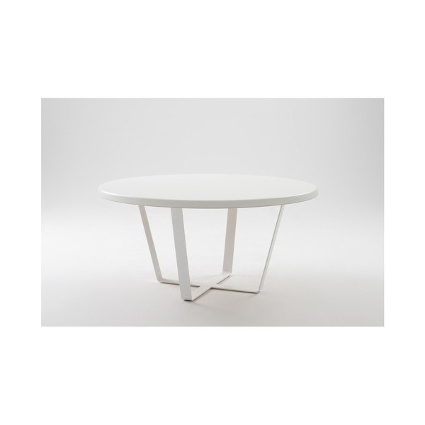 Bílý konferenční stolek Custom Form Mapple, průměr 80 cm-image-2