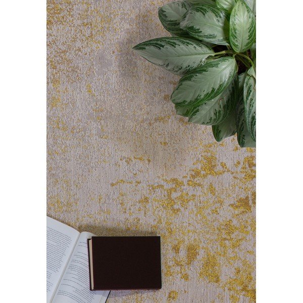 Okrově žlutý venkovní koberec z recyklovaných vláken 200x290 cm Dara – Asiatic Carpets-image-3