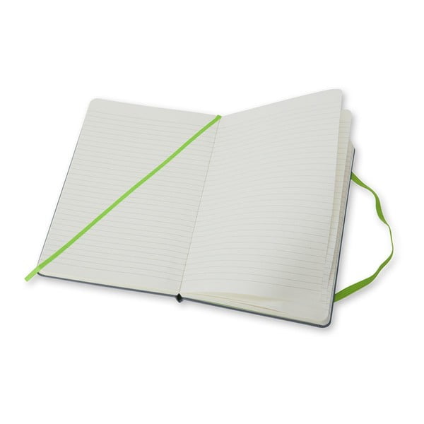 Šedý linkovaný zápisník v pevné vazbě Moleskine, 240 stran-image-2