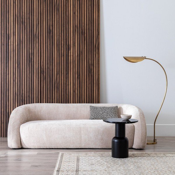 Béžová žinylková pohovka 200 cm Minimal – Ixia-image-1