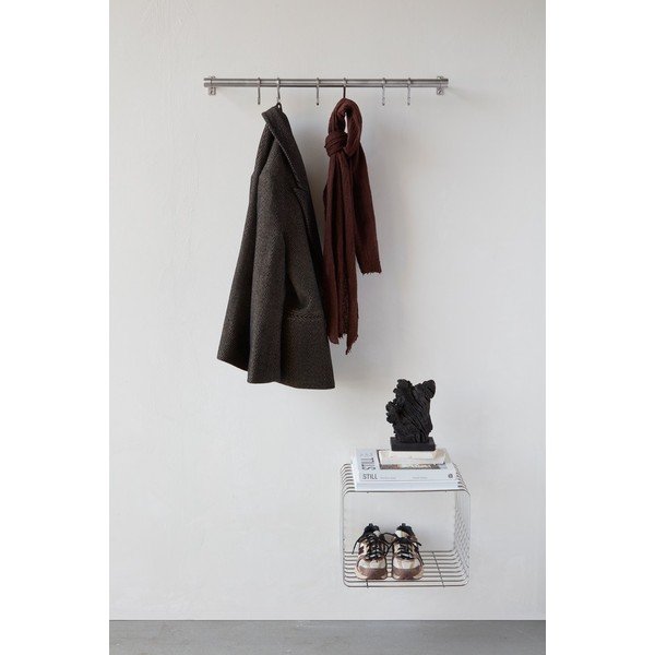 Nástěnný věšák nerezový v matně stříbrné barvě 70 cm Hang-It – Mette Ditmer Denmark-image-1