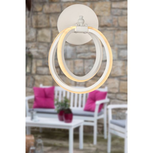 Bílé kovové LED nástěnné svítidlo Sezen – Squid Lighting-image-1