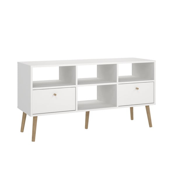 Bílý TV stolek 117x61 cm Bodo – Tvilum-image-2