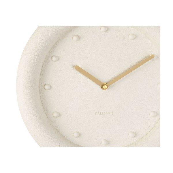 Krémové nástěnné hodiny Karlsson Petra, ø 30 cm-image-1