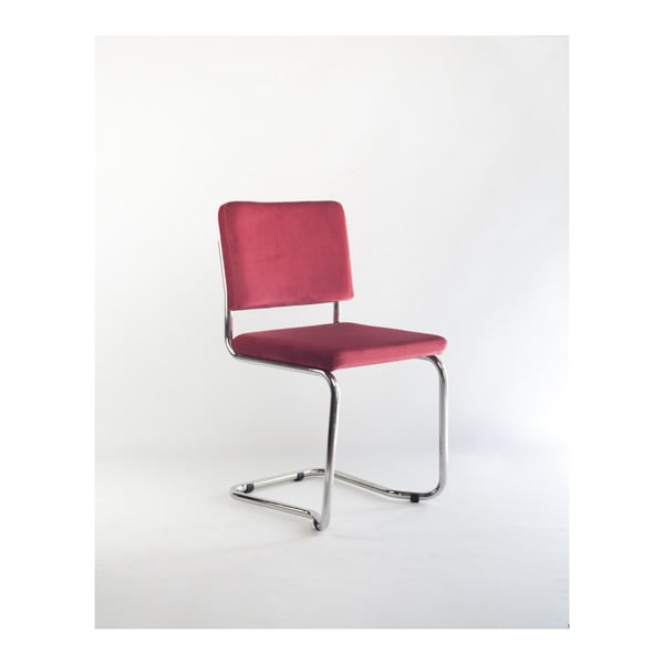 Židle s červeným sametovým potahem Velvet Atelier Bertha