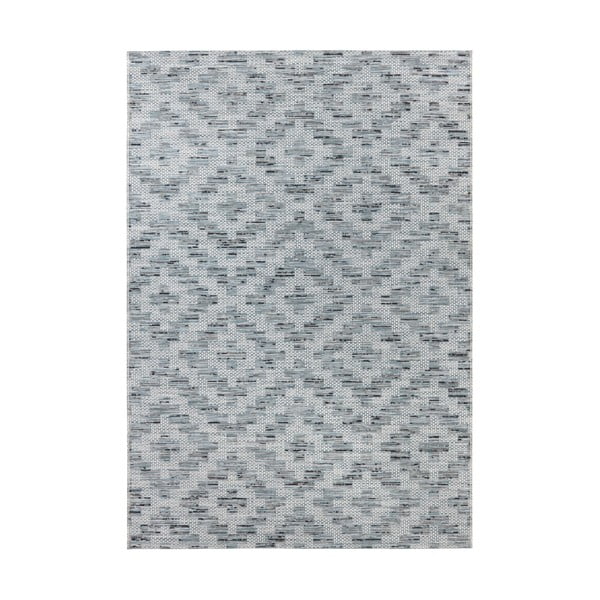 Modro-šedý koberec vhodný do exteriéru Elle Decoration Curious Creil, 192 x 290 cm