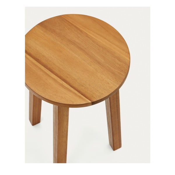 Stolička z masivu akácie v přírodní barvě Amel – Kave Home-image-3