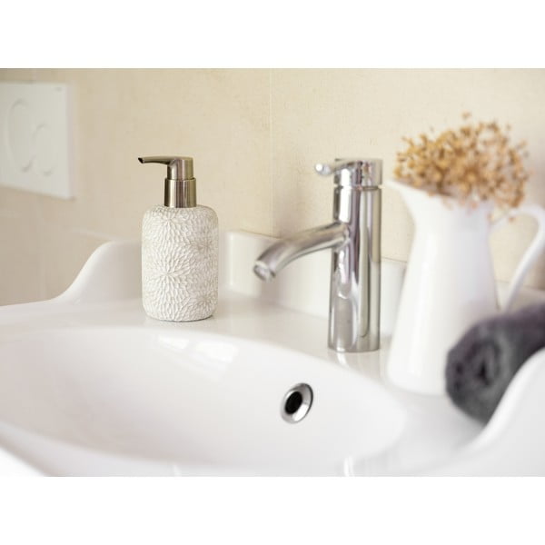 Bílý dávkovač mýdla z polyresinu 300 ml Montalfano – Wenko-image-2