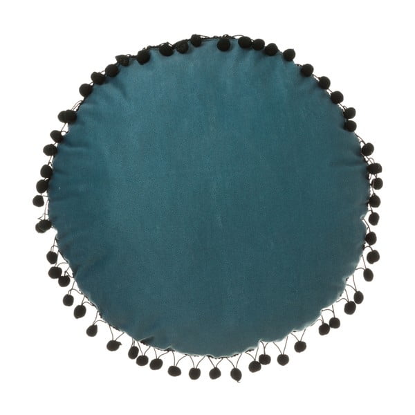 Modrý kulatý polštář Unimasa, 40 x 40 cm