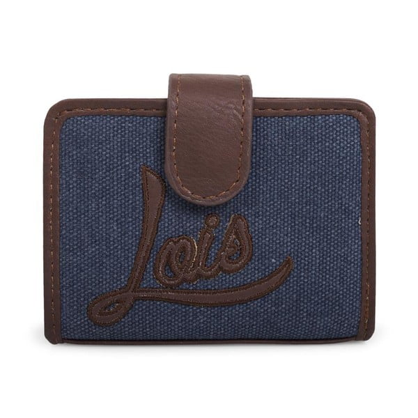 Modrá peněženka Lois na patent, malá