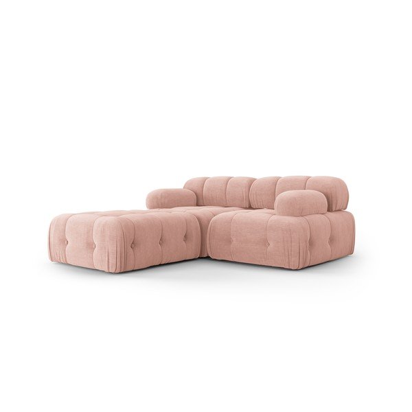 Světle růžová rohová pohovka Ferento – Cosmopolitan Design-image-3