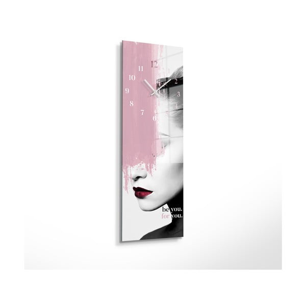 Skleněné nástěnné hodiny Be you - Styler-image-2