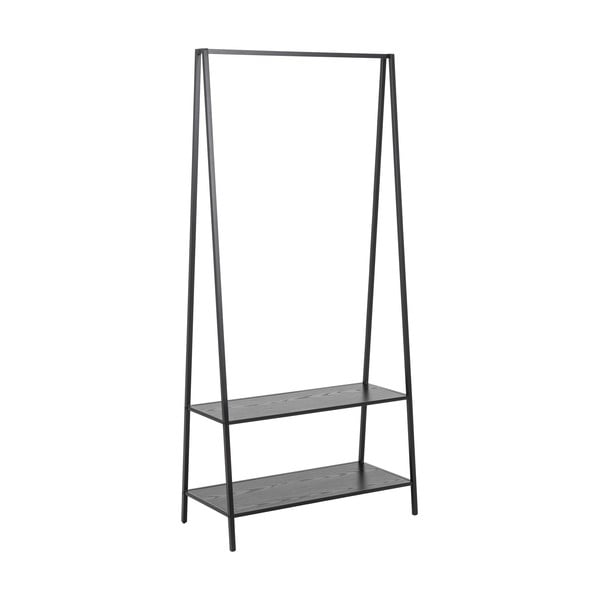 Černý stojan na oblečení v dekoru jasanu Seaford – Actona-image-2