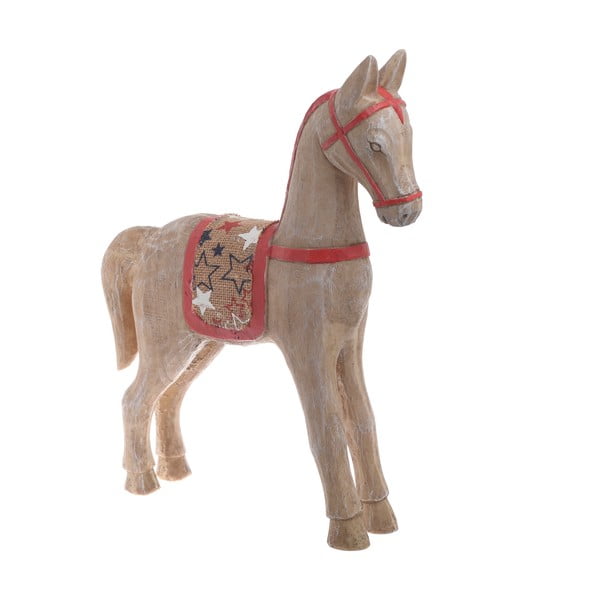 Vánoční dřevěná dekorace ve tvaru koně InArt Mollie