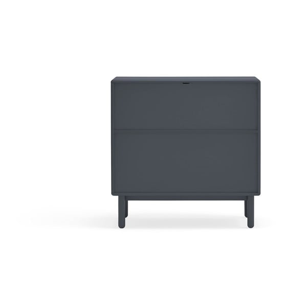 Tmavě šedá nízká komoda 90x90 cm Corvo - Teulat-image-3