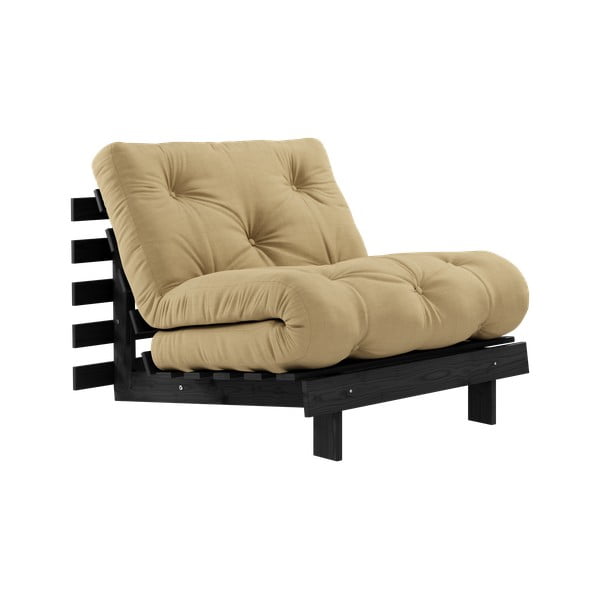 Křeslo v hořčicové barvě Roots Black Night – Karup Design