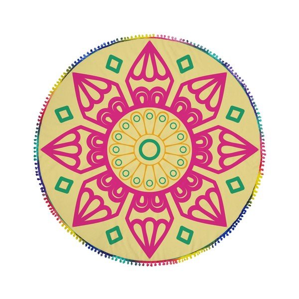 Kruhová plážová osuška La Chanta Negol Round Beach Towel, ⌀ 1,5 m