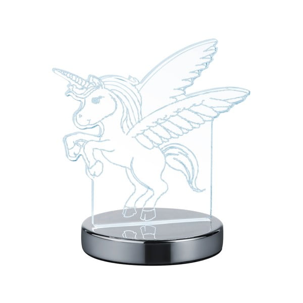 Dětská lampička v leskle stříbrné barvě Karo – Trio-image-2