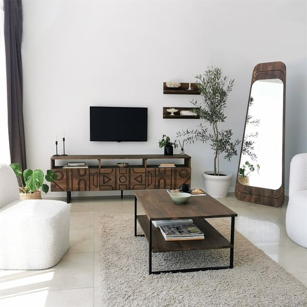 Hnědý konferenční stolek 60x85 cm Neta – Neostill-image-2