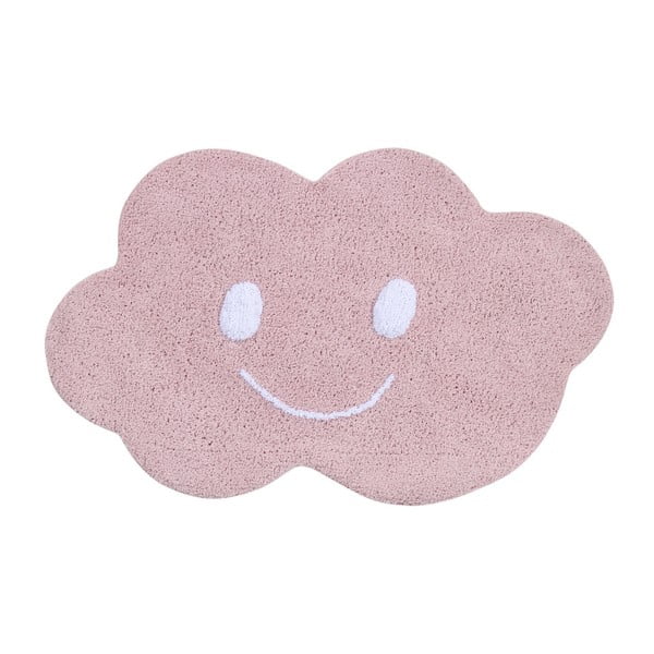 Růžový bavlněný koberec Happy Decor Kids Cloud, 75 x 115 cm