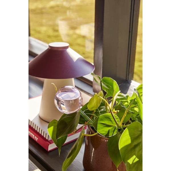 Zeleno-růžová skleněná zavlažovací koule Flora - Hübsch-image-1