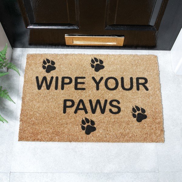 Rohožka z kokosového vlákna 40x60 cm Wipe Your Paws – Artsy Doormats-image-2