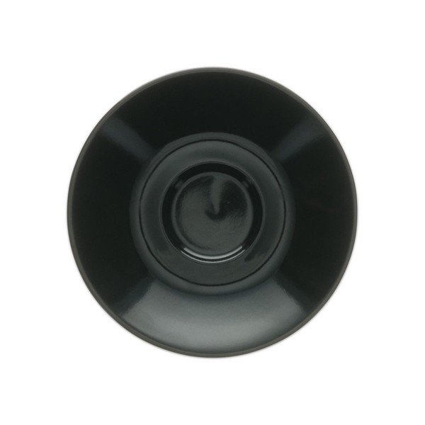 Černý porcelánový podšálek ø 12,5 cm Barista – BonBistro