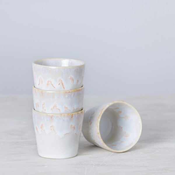 Bílé šálky na espresso z kameniny v sadě 8 ks 210 ml Grespresso – Costa Nova-image-1