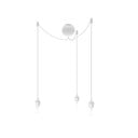 Bílý trojitý závěsný kabel ke svítidlům UMAGE Cannonball