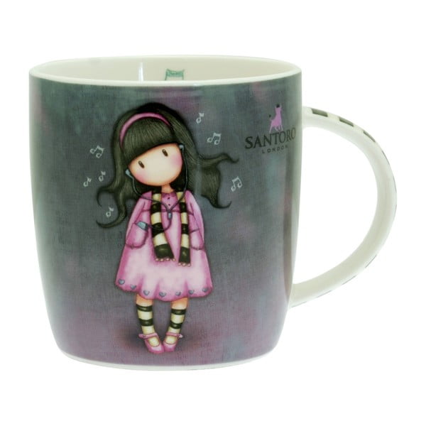 Hrnek z kostního porcelánu Santoro London Gorjuss Little Song, 330 ml-image-1