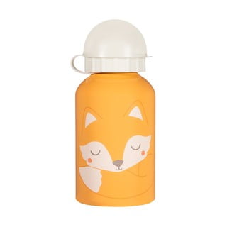 Oranžovo-bílá dětská láhev na pití Sass & Belle Woodland Fox, 250 ml